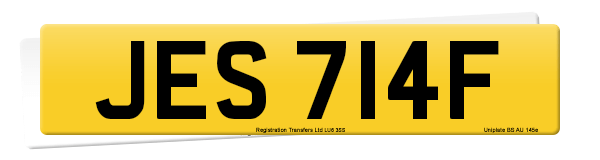 Registration number JES 714F